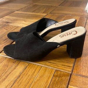 Sam Edelman suede slides!